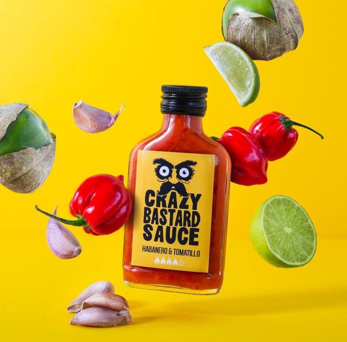 CRAZY BASTARD SAUCE - HABANERO ET TOMATILLO