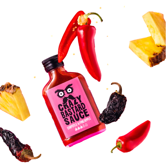 CRAZY BASTARD SAUCE - CHIPOTLE ET ANANAS - 3/5