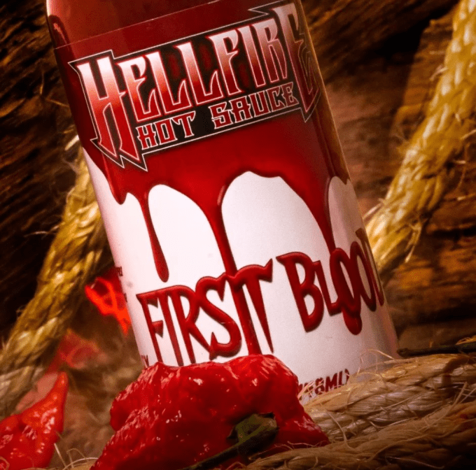 HELLFIRE HOT SAUCE - FIRST BLOOD - 4.5/10