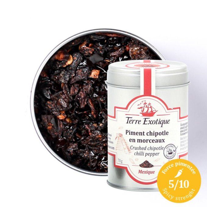 TERRE EXOTIQUE - PIMENT CHIPOTLE EN MORCEAUX -5/10