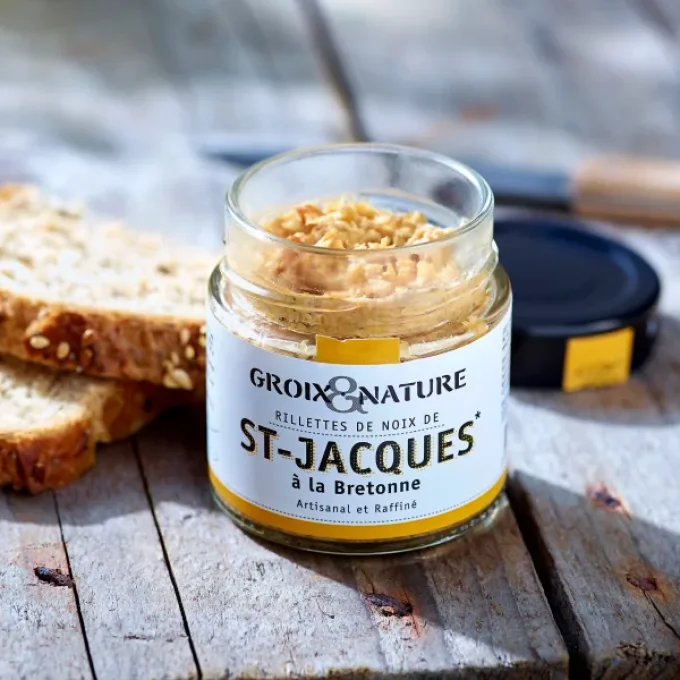 RILLETTE DE NOIX DE SAINT JACQUES A LA BRETONNE