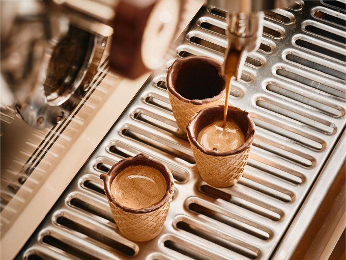 TASSE EXPRESSO EN GAUFRE