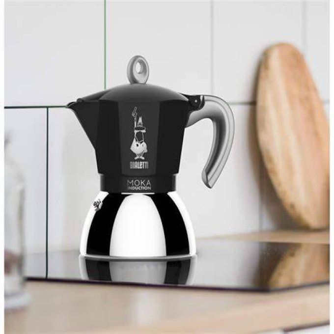 BIALETTI MOKA INDUCTION 6 TASSES NOIRE
